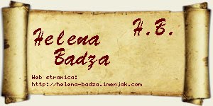 Helena Badža vizit kartica